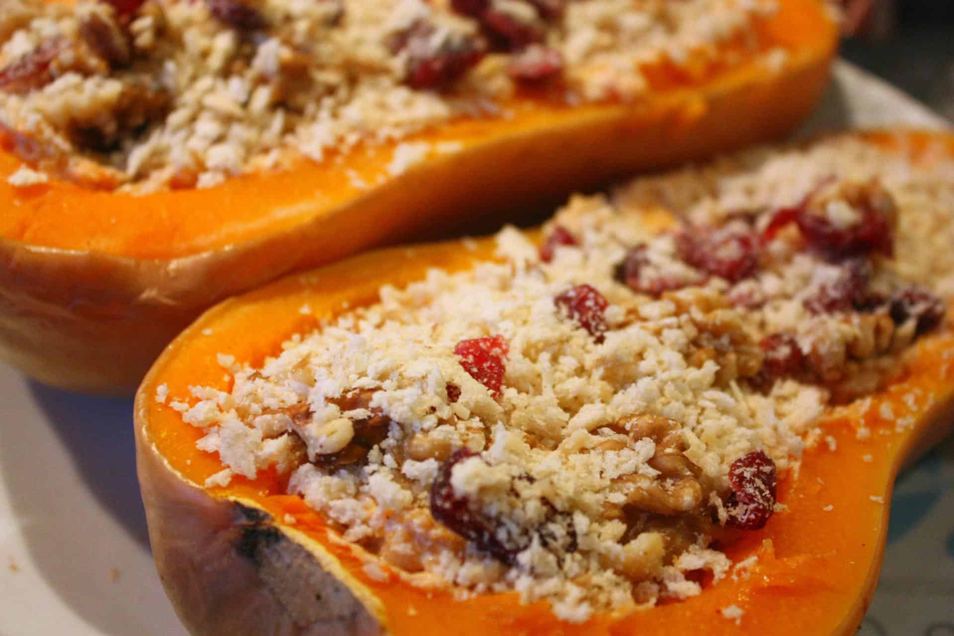 Christmas Dinner Recipe: Twice-Baked Butternut Squash with Cashew