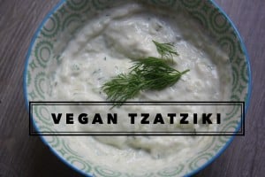 Vegan dairy-free tzatziki