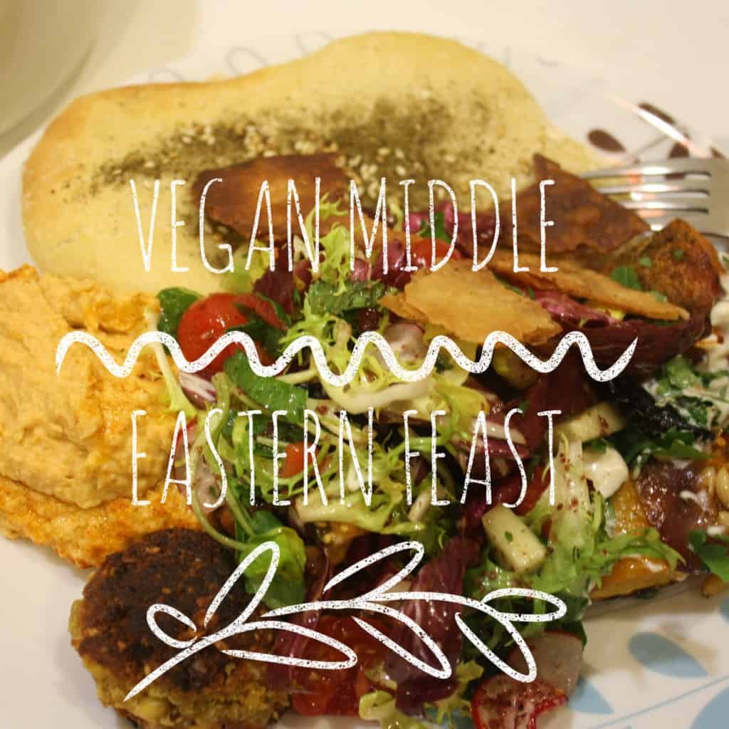 vegan middle eastern feast