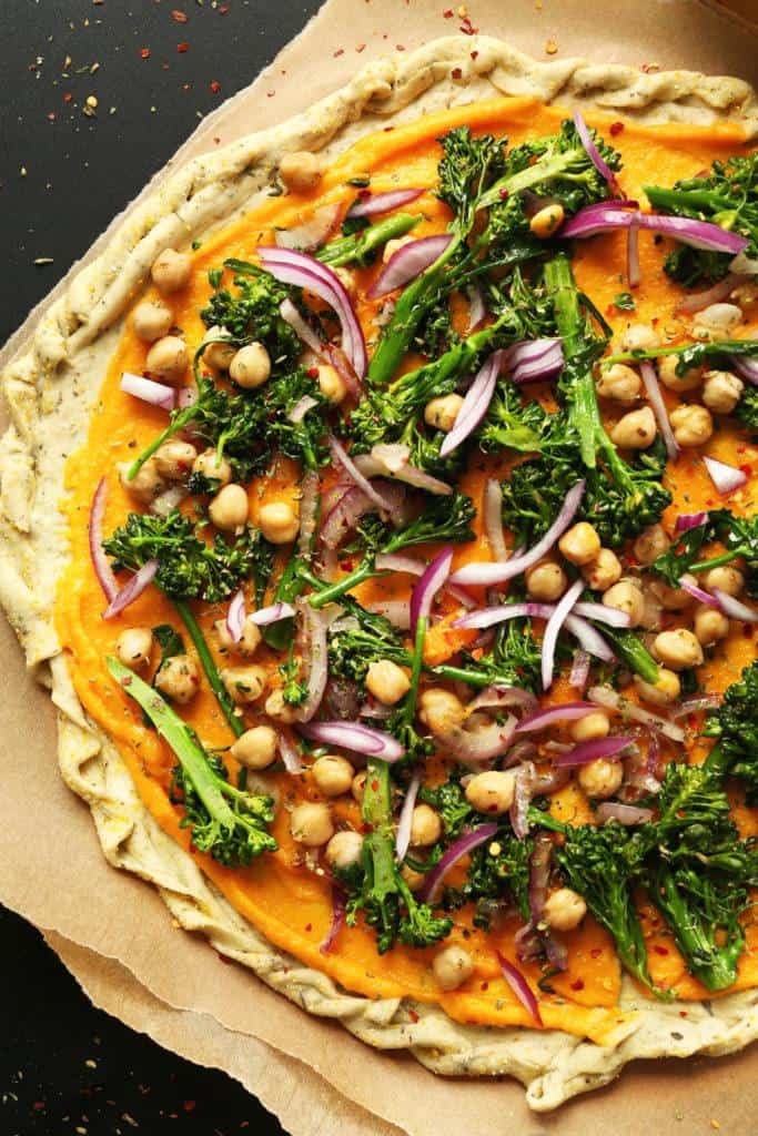 Butternut squash veggie pizza