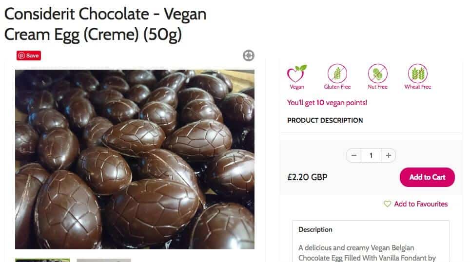 vegan easter eggs - creme eggs