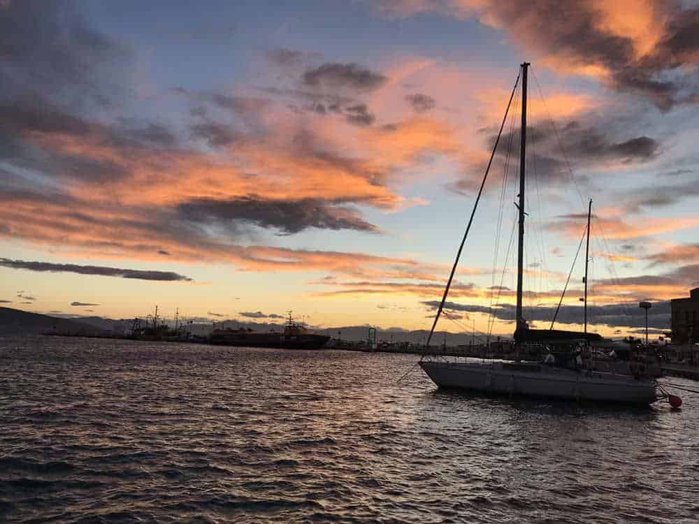 Sunset in Aegina, Greece