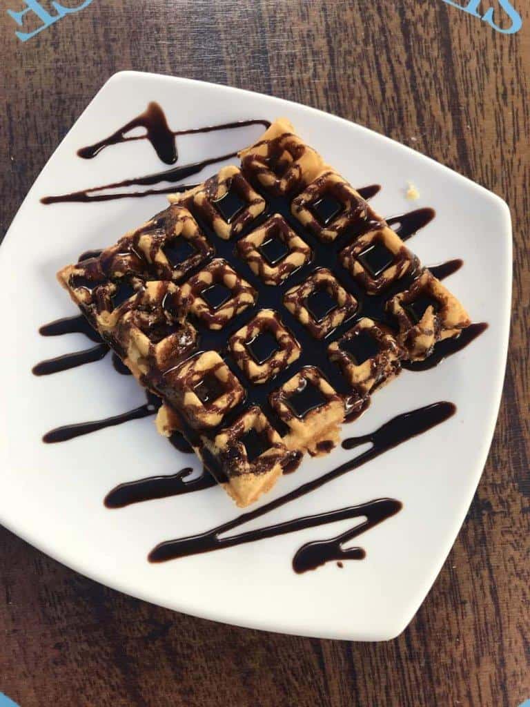 vegan waffle, ice queen, athens