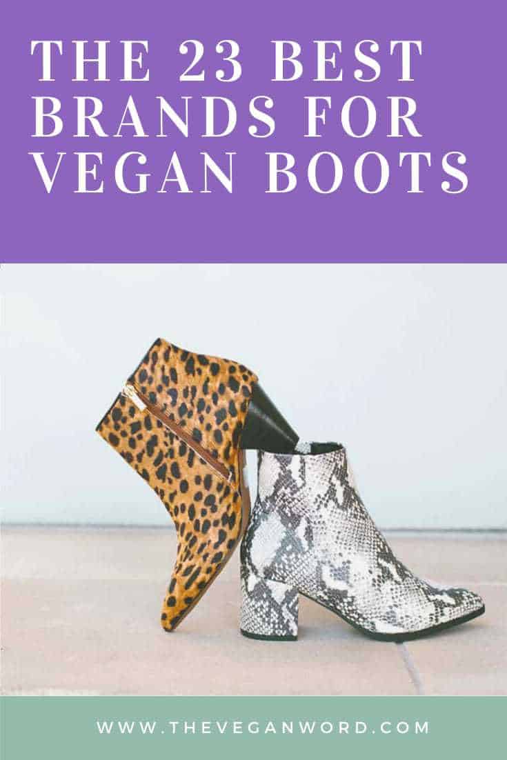 Pinterest image showing cheetah print heeled ankle boot and snakeskin print heeled ankle boot