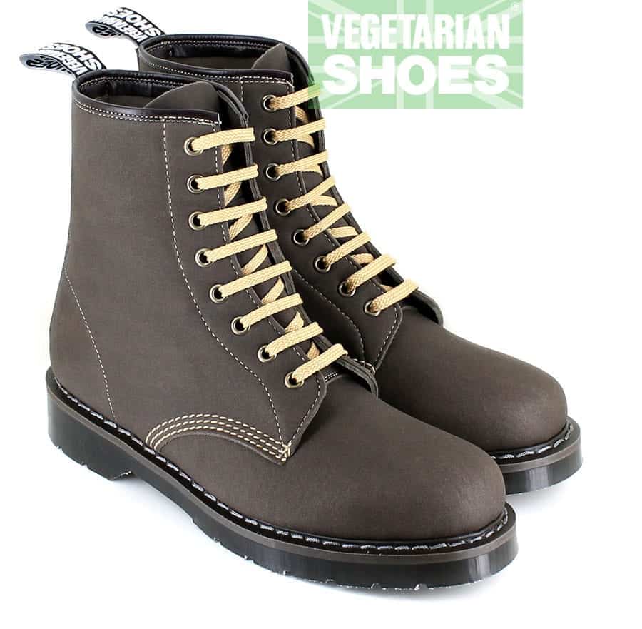 Brown lace up boots