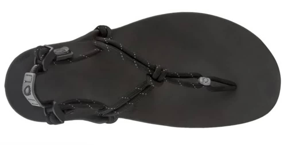 Minimalist black sandals from Xero