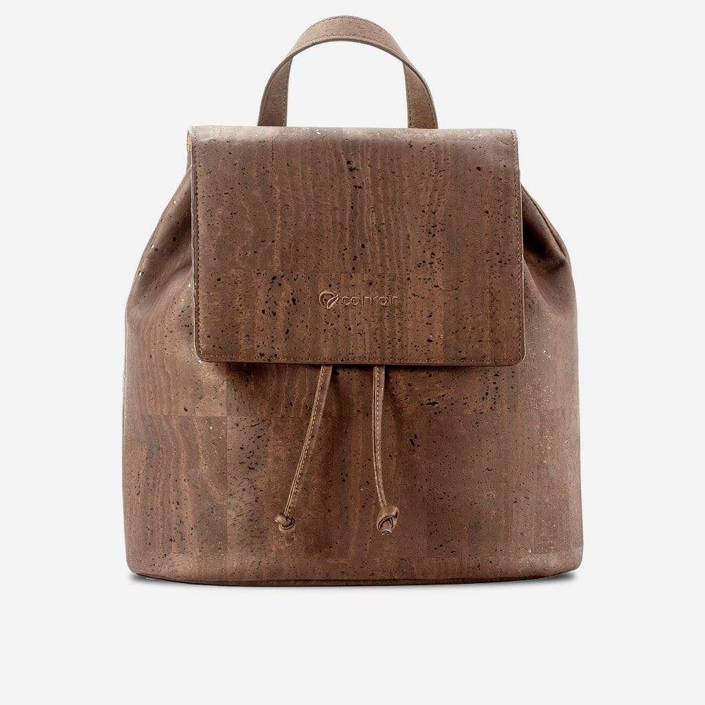 Dark brown cork backpack