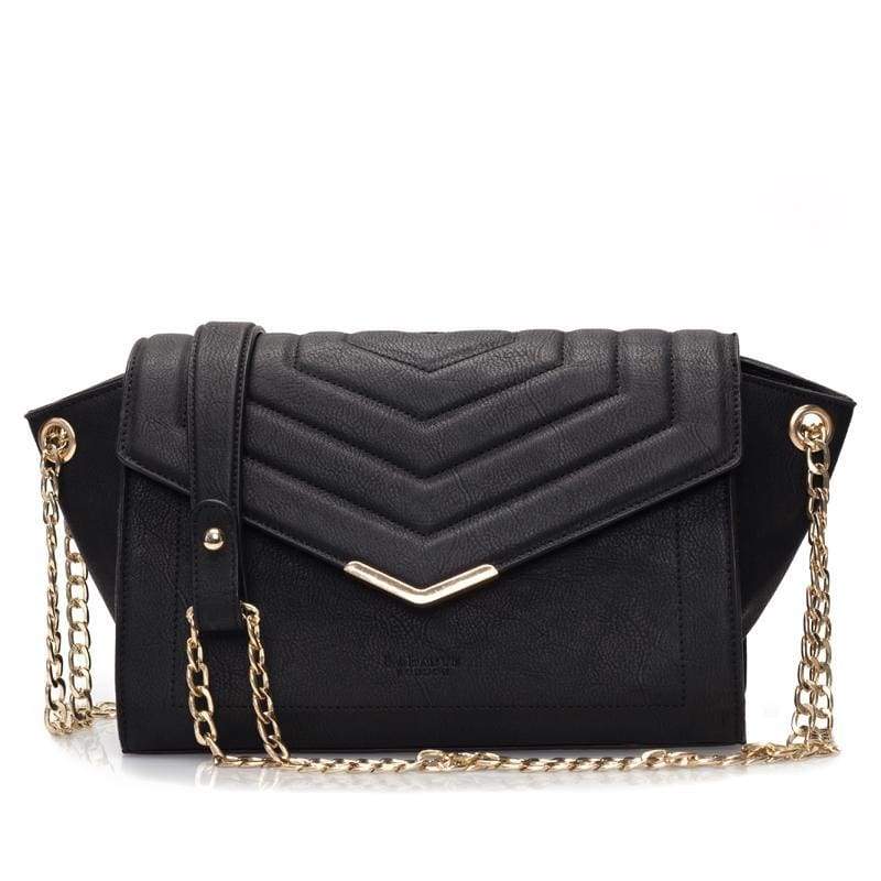 Labante crossbody bag - black with gold chain