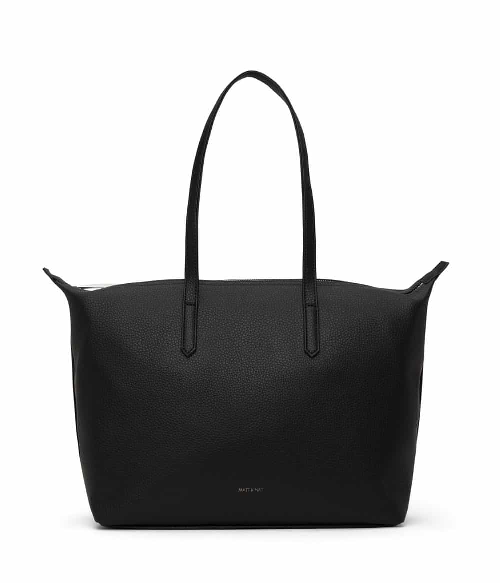 Vegan black leather tote from Matt and Nat