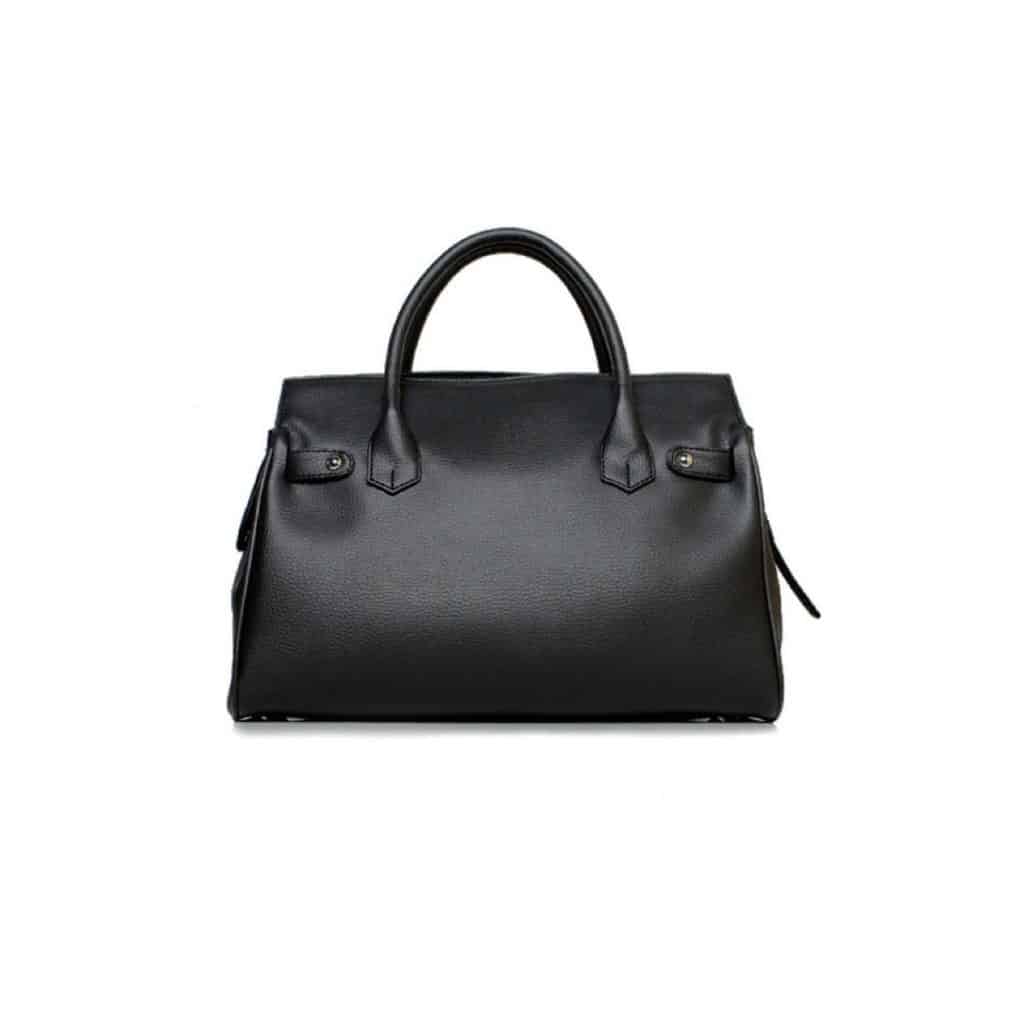 Black vegan leather bag