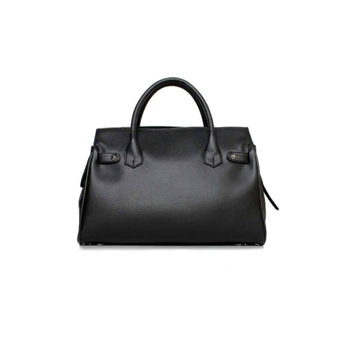 Black vegan leather medicine bag style bag from Wills Vegan Store