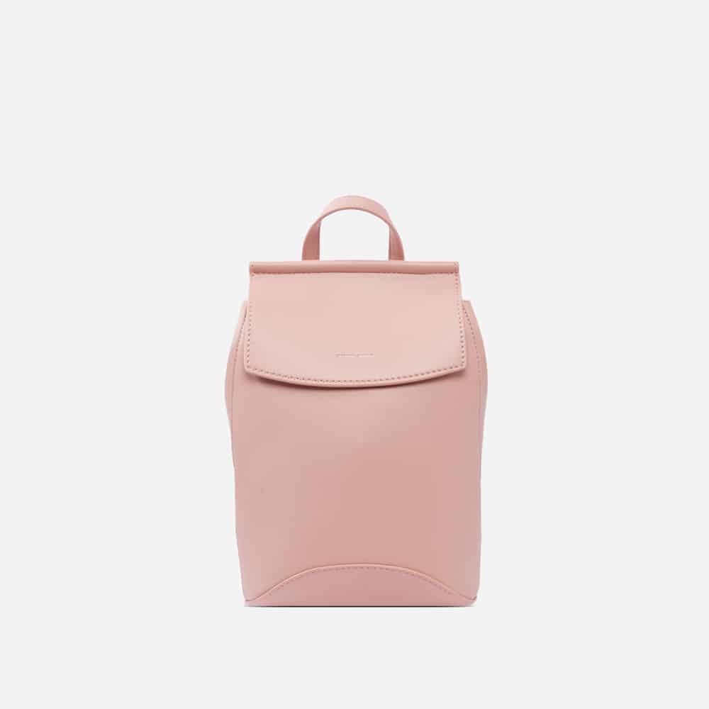 Pink faux leather backpack from Pixie Mood 