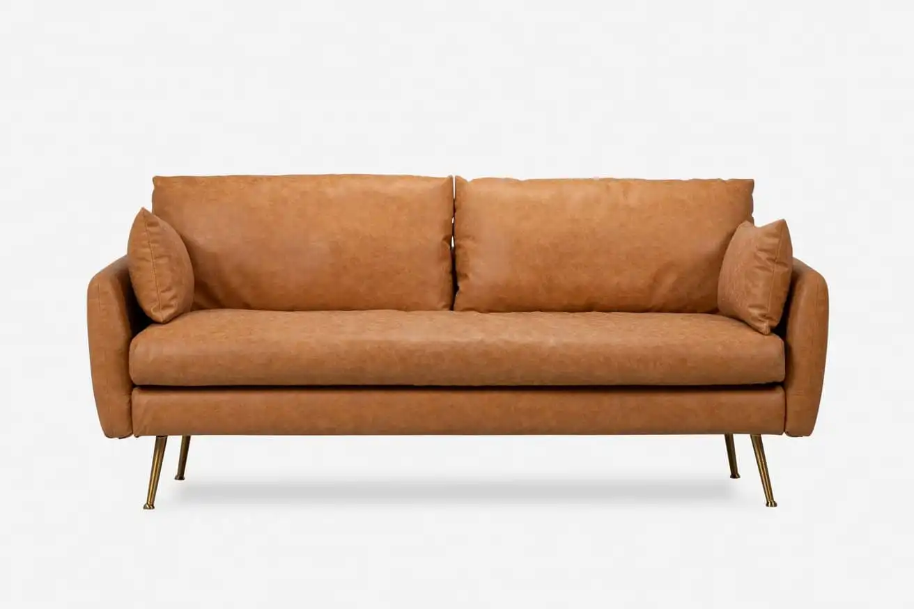 Albany Park vegan leather sofa