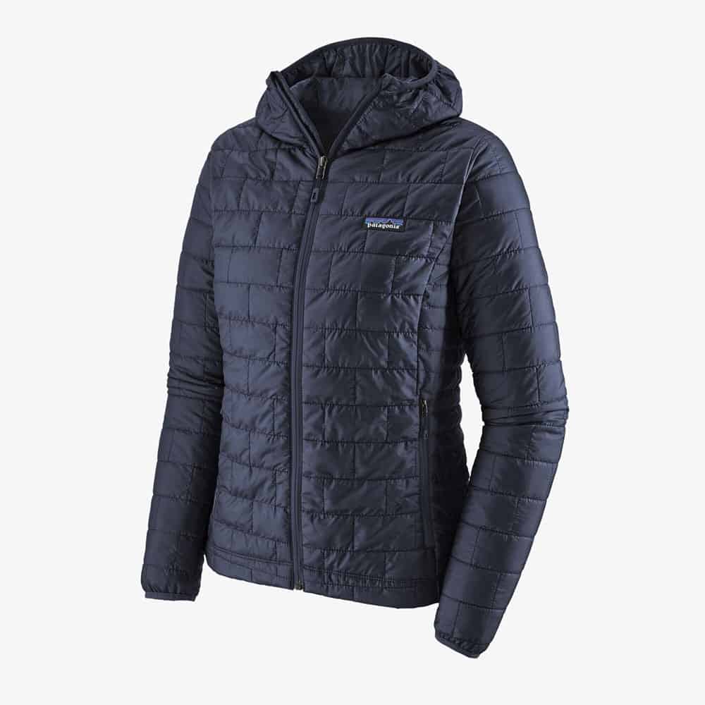 Navy blue Patagonia jacket with zipper