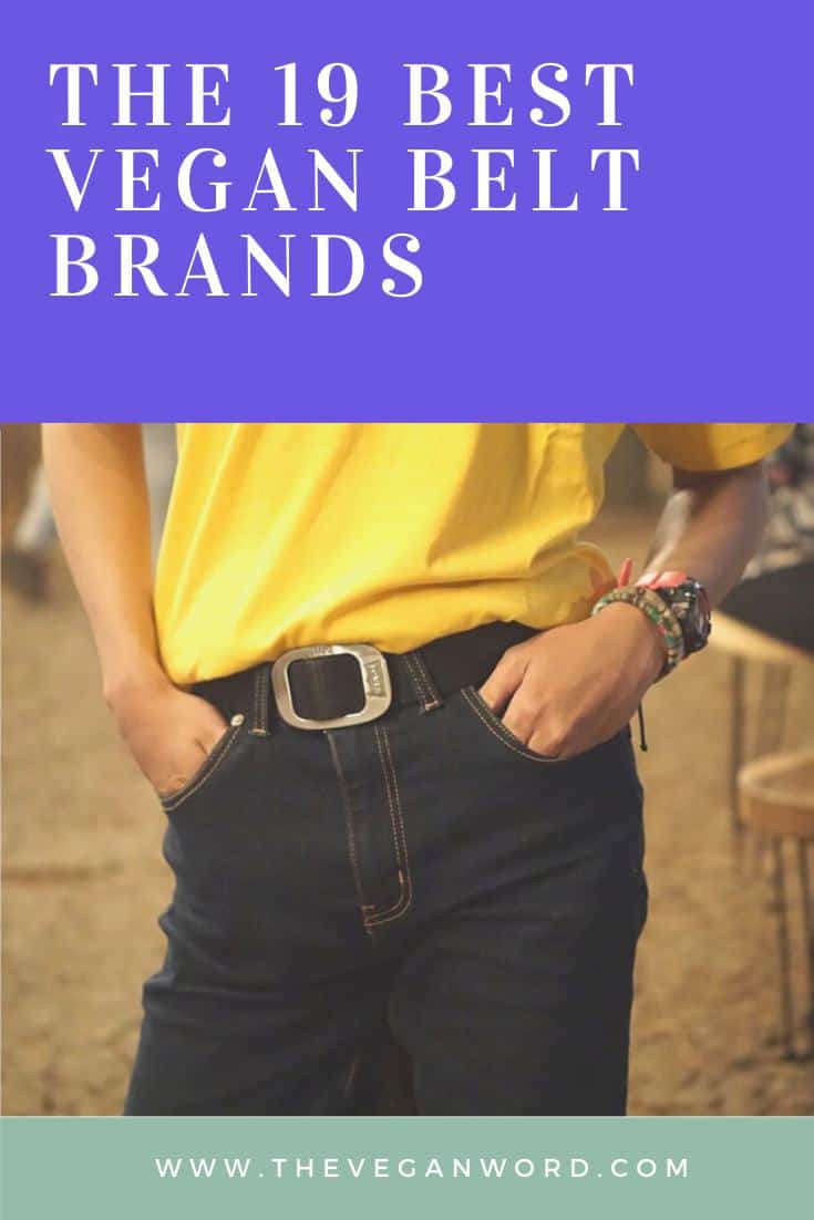 Pinterest image showing a person with a black belt with silver buckle, yellow top and jeans (only waist shown)