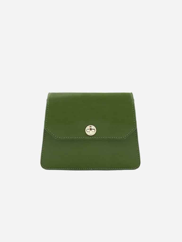 Forest green vegan cactus leather bag from Thalie
