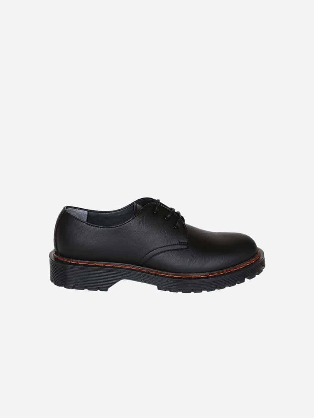 Good guys dont wear leather black vegan oxford shoes