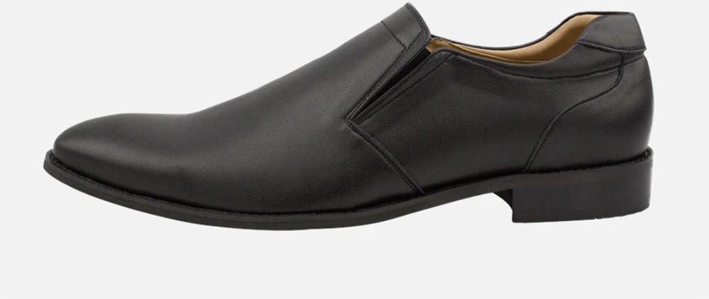 Slip on black vegan dress shoes men by Tastemaker Supply