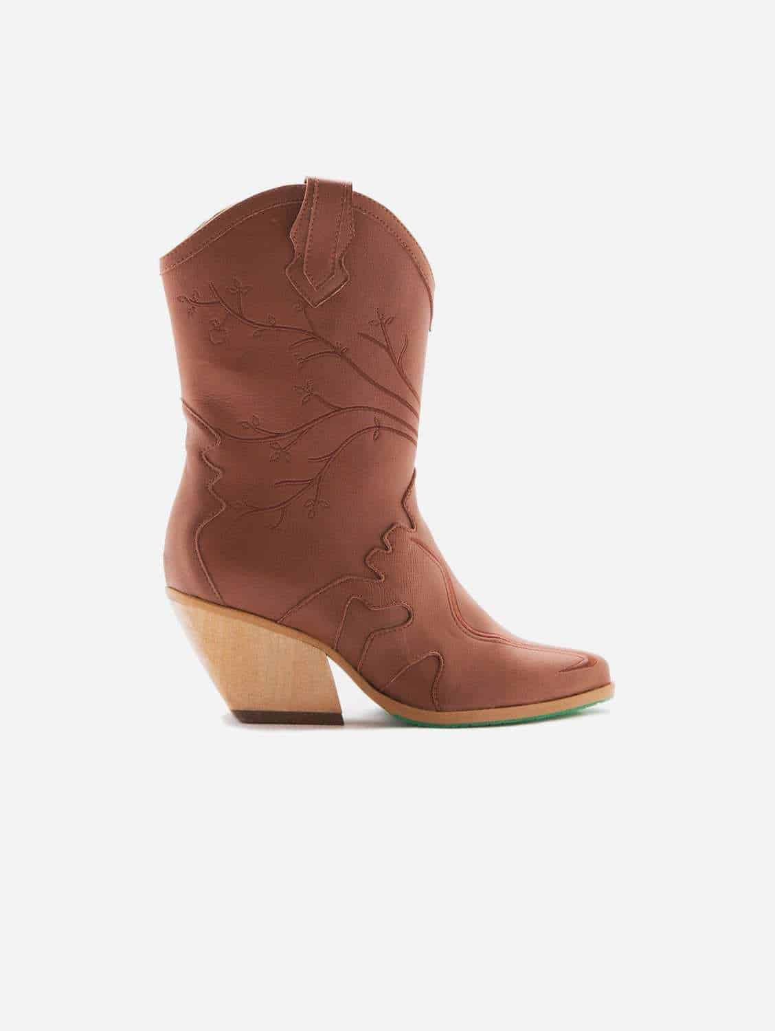 A Perfect Jane Sofie apple leather cowboy boots