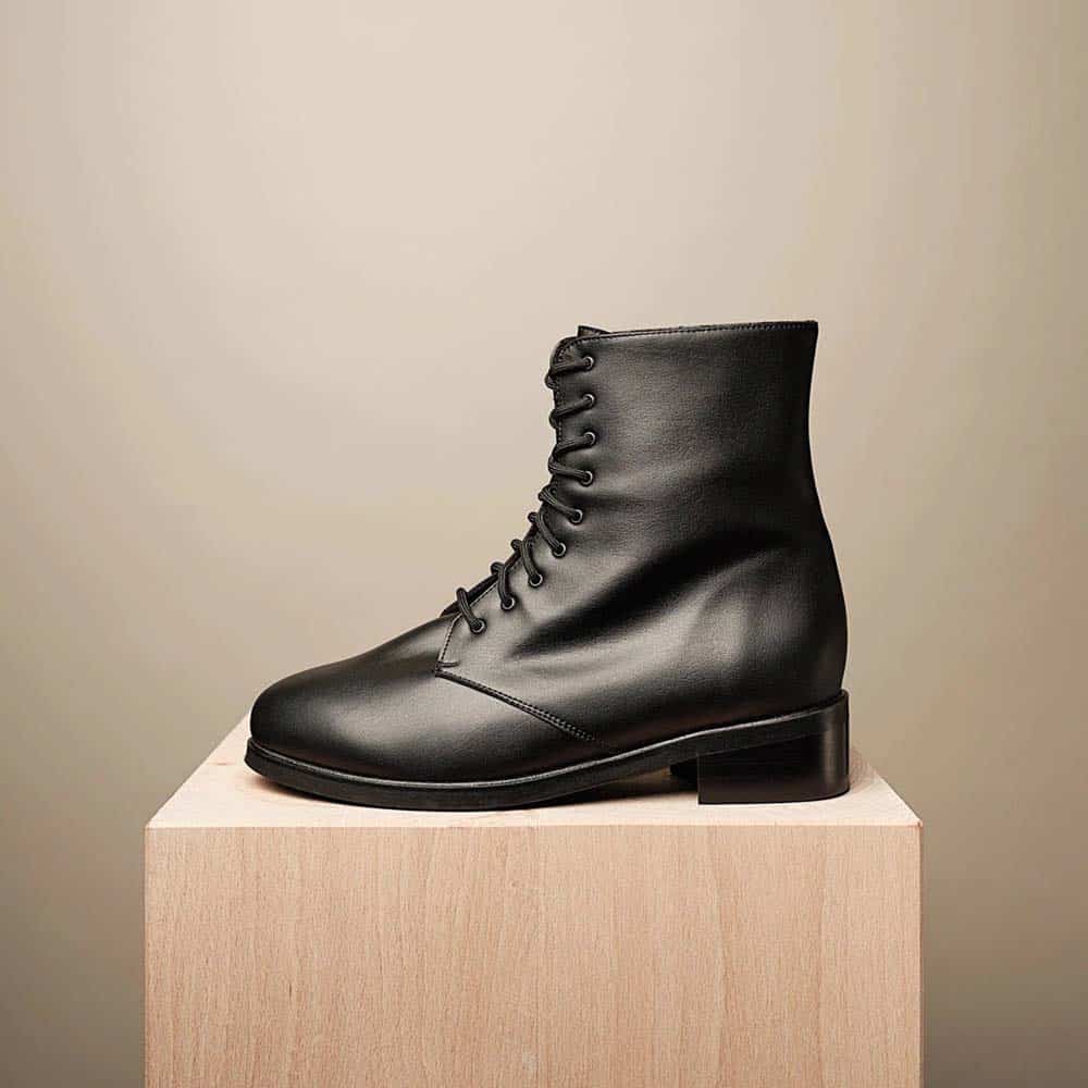 Bhava Charlie vegan leather combat boots