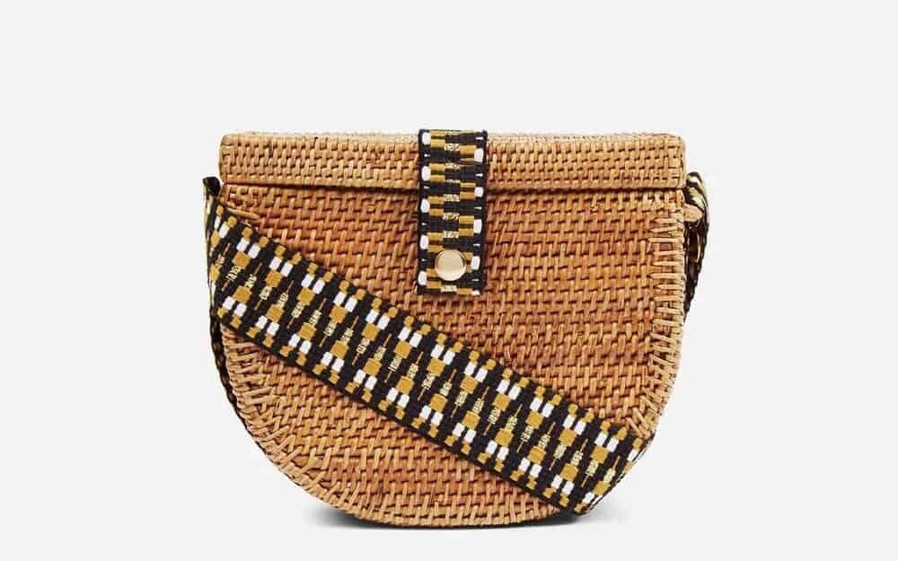 Woven vegan satchel from Stelar