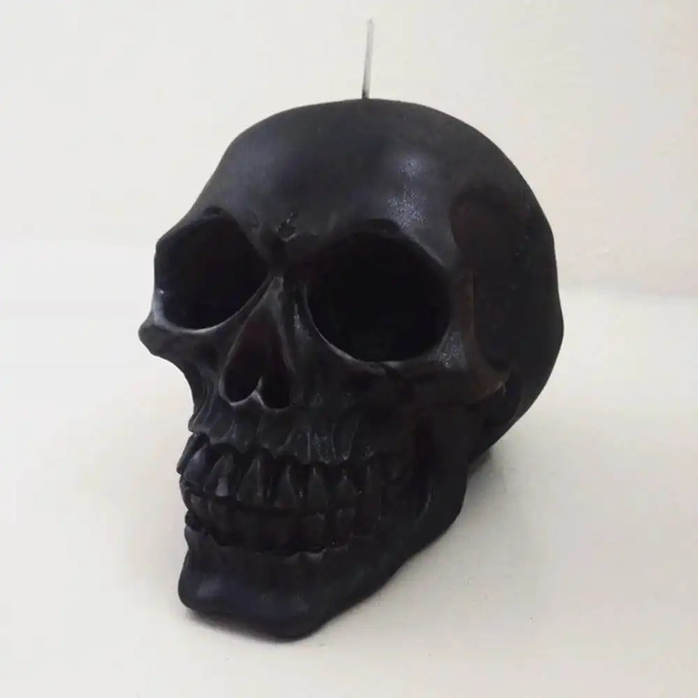 Ember Candle Co black skull candle