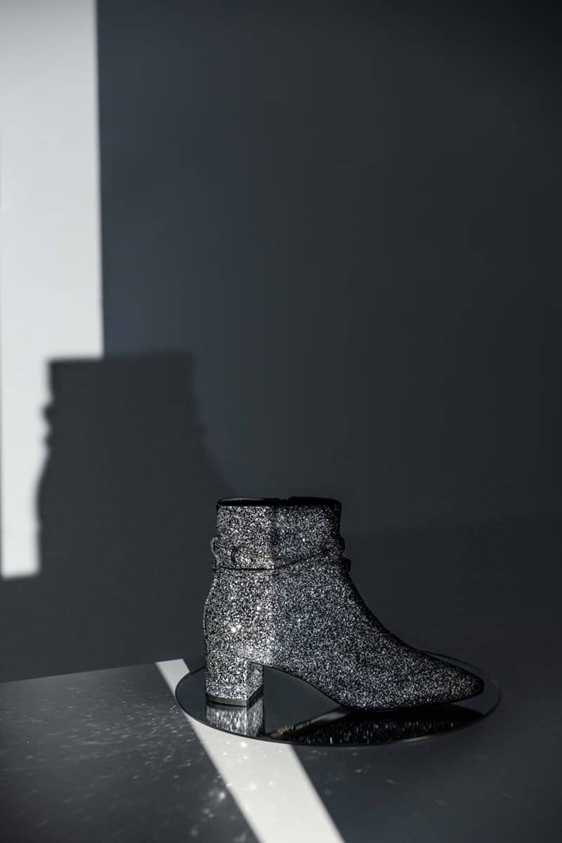 Sparkly heeled vegan boots from Veerah
