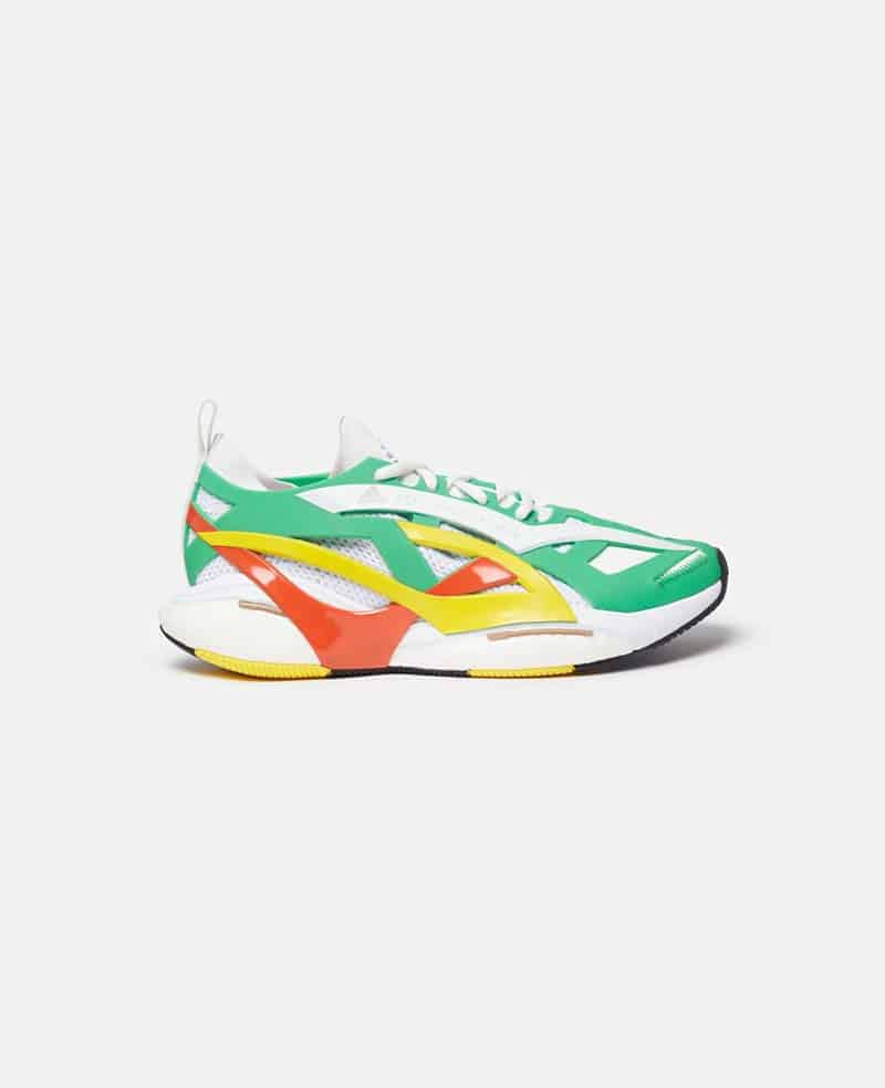 Adidas by Stella McCartney Solarglide sneakers in green, yellow and orange