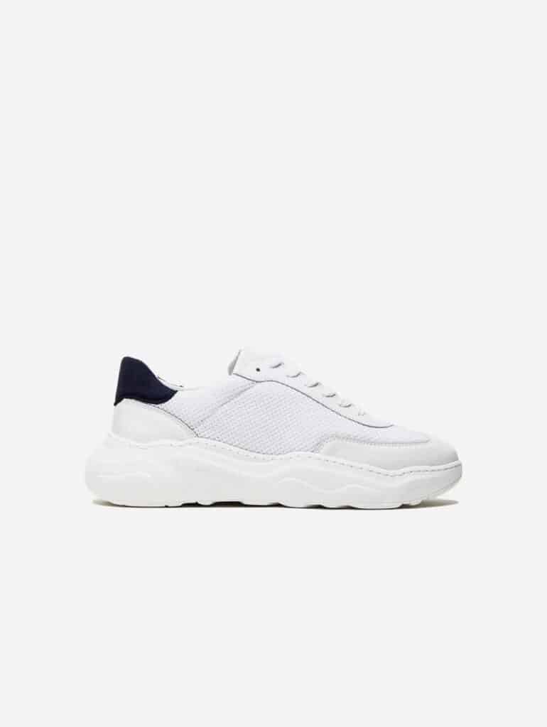 Vegan white leather and mesh sneakers from Humans are Vain