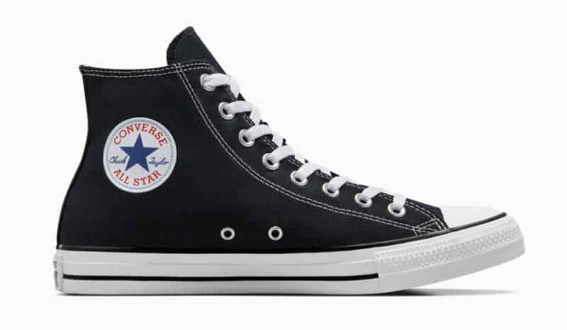 Converse black canvas high top All Star sneakers