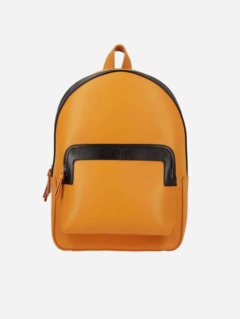 Yellow vegan cactus leather backpack from Sentient