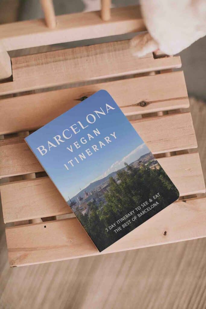 Barcelona vegan itinerary front cover